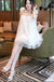 Lady Spaghetti Strap White Cozy Mini New Arrival Homecoming Dresses,HM152