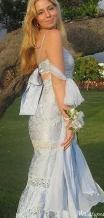 Elegant Spaghetti Strap Sweetheart Mermaid Long Prom Dress Ideas, Evening Party Dresses,ZX666