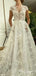 Elegant Yarn Tulle Empire White Appliqued A-Line Fashion Wedding Dresses,HS75