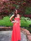 Gorgeous Halter V-neck Backless A-line Long Prom Dress Ideas, Evening Party Dresses,ZX673