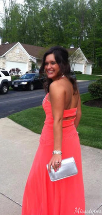 Gorgeous Halter V-neck Backless A-line Long Prom Dress Ideas, Evening Party Dresses,ZX673