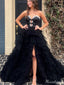 Elegant Sweetheart Notched Unique A-line Long Prom Dress Ideas, Evening Party Dresses,ZX675