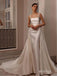 White Satin Beading Luxurious Floor-Length Backless Long Prom Evening Dress,ZX307