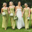 Mismatched Mint-Green Floor-Length Sweetheart Empire Bridesmaid Dresses Online, BL27