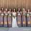 Beautiful Women Mismatched Purple Soft A-Line Long Bridesmaid Dresses Online, BL34