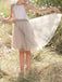 Simple Rustic Brown Tulle Bow Empire A-Line Popular Little Flower Girl Dresses, ET34