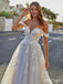 Vintage Flower White A-Line Word Shoulder Sweetheart Floor-Length Wedding Dresses HS12