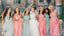 Simple Women Round-Neck Spaghetti Strap A-Line Long Bridesmaid Dresses Online, BL35