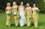 Mismatched Mint-Green Floor-Length Sweetheart Empire Bridesmaid Dresses Online, BL27