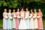 Colorful Sweetheart Strapless A-Line Long Bridesmaid Dresses Online, BL32