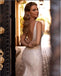 Beautiful White Appliqued Mermaid V-Neck  Backless Floor-Length Elegant Wedding Dresses HS22