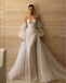 Vintage White Appliqued Mermaid Sweetheart Strapless Floor-Length Elegant Wedding Dresses HS24