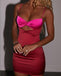 Sexy Multicolored Hot Pink And Red Spaghetti Strap Soft Mini Homecoming Dresses, HM37