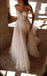 White Off Shoulder A-line Tulle Sleeveless Long Cheap Wedding Dresses,HS65