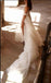 White Off Shoulder A-line Tulle Sleeveless Long Cheap Wedding Dresses,HS65