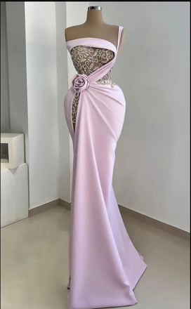 Unique Women Purple Yarn Tulle Pleat Mermaid Floor-Length Prom Dresses,ZX112