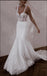 Bodycon Lady Beaded White Yarn Tulle Spaghetti Strap Mermaid Wedding Dresses HS63