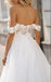 Elegant Soft Off Shoulder Sweetheart Appliqued Backless Long Mermaid Wedding Dresses HS54