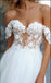 Elegant Soft Off Shoulder Sweetheart Appliqued Backless Long Mermaid Wedding Dresses HS54