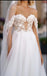 Elegant Soft Off Shoulder Sweetheart Appliqued Backless Long Mermaid Wedding Dresses HS54