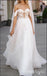 Elegant Soft Off Shoulder Sweetheart Appliqued Backless Long Mermaid Wedding Dresses HS54