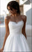 Elegant White Sweetheart Beading Strapless A-Line Long Fashion Wedding Dresses,HS69