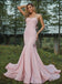 Women Pearl-Pink Sweetheart Mermaid Vintage Long Popular Prom Dresses,ZX123