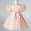 Women Pink Beaded Sparkly Appliqued A-Line Little Flower Girl Dresses, ET42