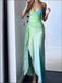 Mismatched Spaghetti Strap Sweetheart Ruffle Floor-Length Fashion Prom Dresses,ZX134