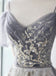 Elegant Sliver Appliqued Spaghetti Strap Sweetheart Sparkly Fashion Prom Dresses,ZX150