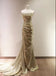 Classy Champagne Strapless Mermaid Sweetheart Floor-Length Fashion Prom Dresses,ZX161