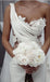 Beautiful White One Shoulder Appliqued Mermaid Fashion Wedding Dresses,HS73