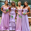 Mismatched Lilac&Pink Beautiful Cheap Sexy Mermaid Long Bridesmaid Dresses Online, BL134