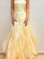 Elegant Straight Across Strapless Sheath Long Prom Dress Ideas, Evening Party Dresses,ZX683