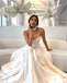 Luxurious White Sweetheart Soft With Trailing Long Fashion Wedding Dresses,HS102