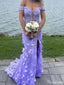 Gorgeous Sweetheart Off-shoulder Lace Mermaid Long Prom Dress Ideas, Evening Party Dresses,ZX690