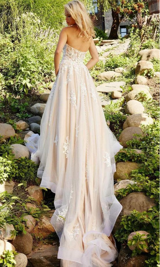 Beautiful Sweetheart Empire Appliqued With Trailing Long Fashion Wedding Dresses,HS92