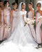 Beautiful Off Shoulder With Long Trailing White Satin Long Fashion Wedding Dresses,HS105