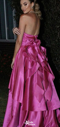 Gorgeous Sweetheart Strapless A-line Long Prom Dress Ideas, Evening Party Dresses,ZX700