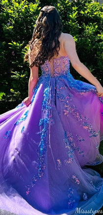 Gorgeous Spaghetti Strap A-line Long Prom Dress Ideas, Evening Party Dresses,ZX702
