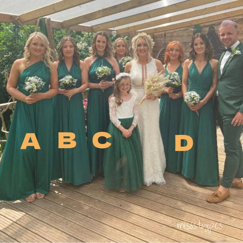 online bridesmaid dresses Convertible taupe online. Multi wrap dress by Nuichan One shoulder Top 10 places to buy