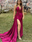 Sexy V-neck Notched Strapless Mermaid Long Prom Dress Ideas, Evening Party Dresses,ZX704