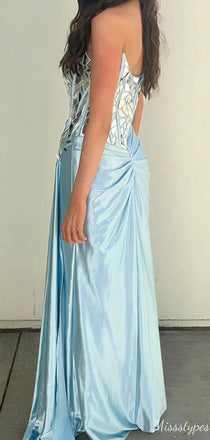 Elegant Straight Across Off-shoulder Sheath Long Prom Dress Ideas, Evening Party Dresses,ZX705
