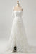 White Spaghetti Strap Appliqued Empire Elegant A-Line Fashion Wedding Dresses,HS80