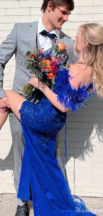 Gorgeous Off-shoulder Mermaid Long Prom Dress Ideas, Evening Party Dresses,ZX711