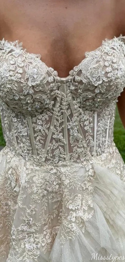 Gorgeous Off-shoulder Sweetheart A-line Long Prom Dress Ideas, Evening Party Dresses,ZX712