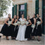 Simple Halter Black Long Sleeveless Bridesmaid Dresses Online, BL95