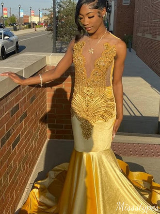 Elegant Jewel Sequins Mermaid Long Prom Dress Ideas, Evening Party Dresses,ZX720