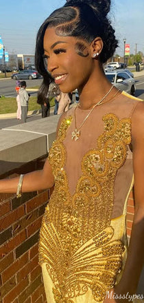 Elegant Jewel Sequins Mermaid Long Prom Dress Ideas, Evening Party Dresses,ZX720