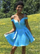 Alluring Off Shoulder V-Neck Women Mini Party Homecoming Dresses,HM218